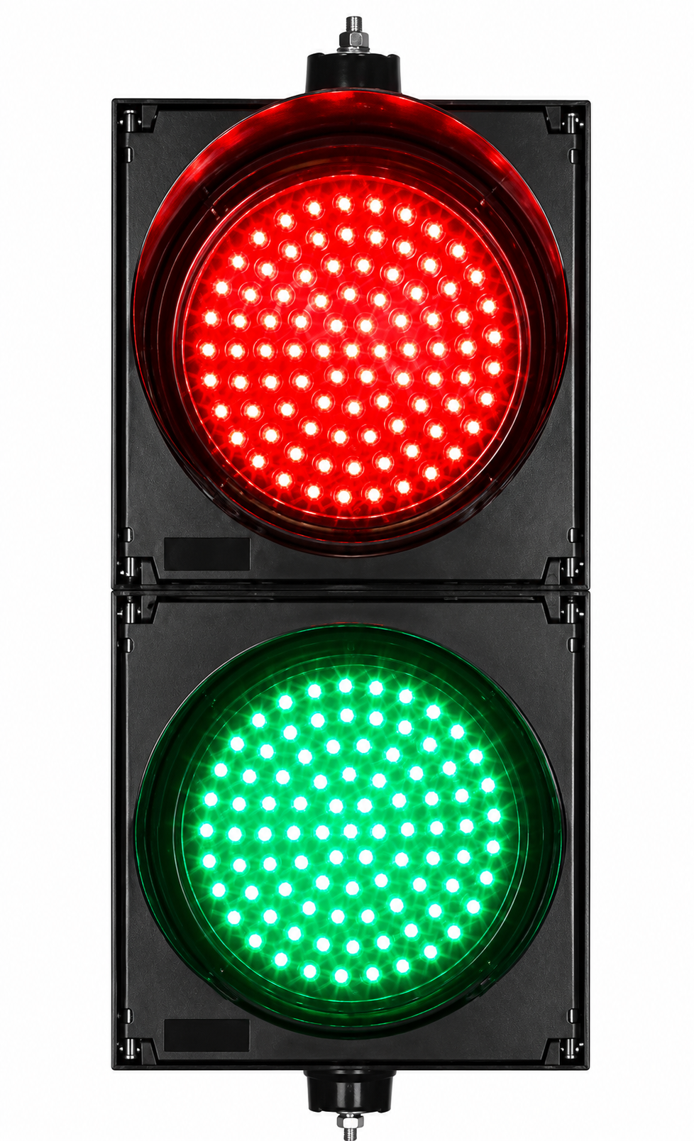 Semáforo Vehicular LED Fresnel Rojo y Verde 2×300 mm