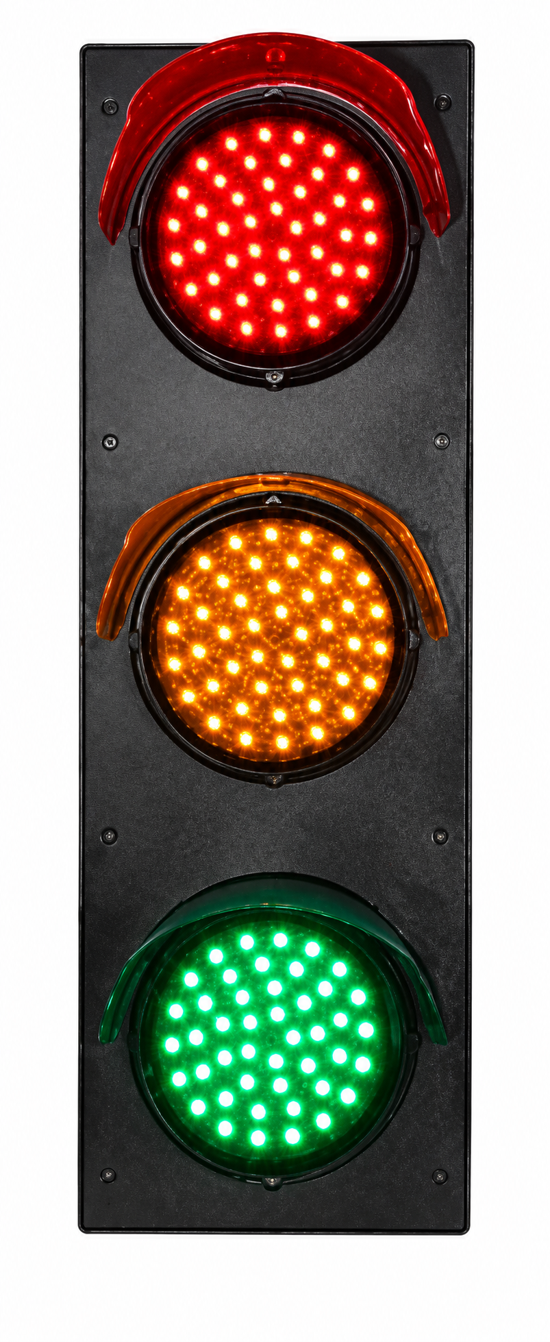 Semáforo Vehicular LED de Aluminio 3×100 mm